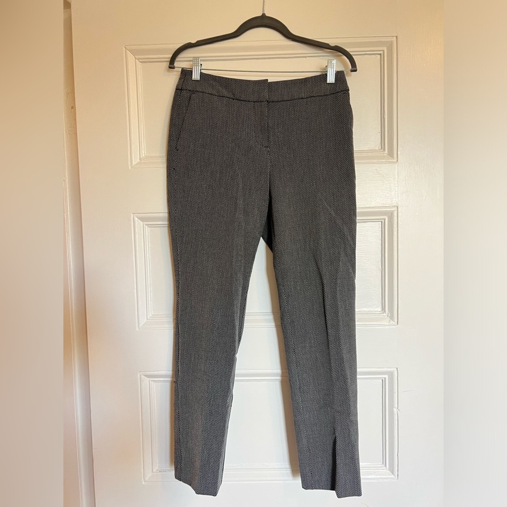 Ann Taylor trousers in black-and-white